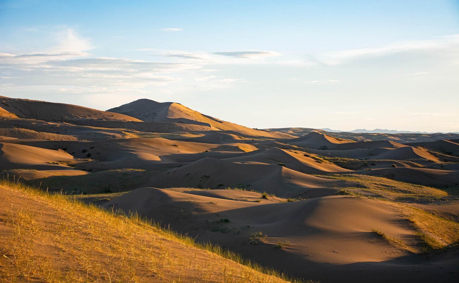 Khongoryn Els sand dunes at golden hour, Mongolia 7-day itinerary